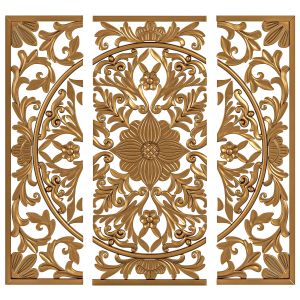 Piece 3d Medallion Wall Decor Set