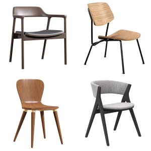 Collection of armchairs and chairs