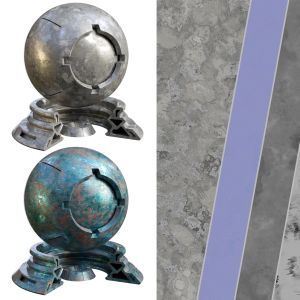 Patina Materials 15-16 | Pbr | Seamless | 4k + Sbs