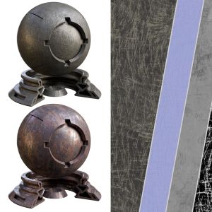 Patina Materials 17-18 | Pbr | Seamless | 4k + Sbs