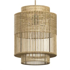 The Colonial Pendant Bamboo Lamp Bazar Bizar