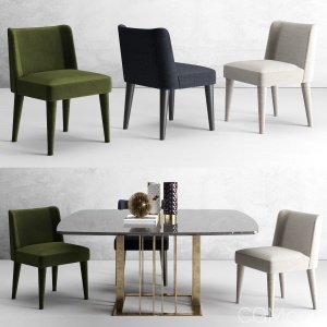 Kita chair and Charlie tables by Meridiani