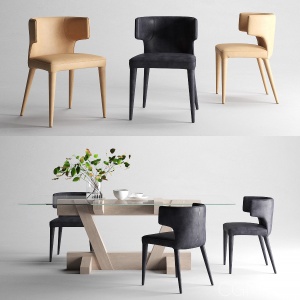 Melrose Dining Chair+Zepher Dining Table