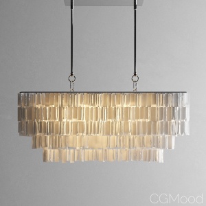 Hanging Capiz Chandelier by West Elm