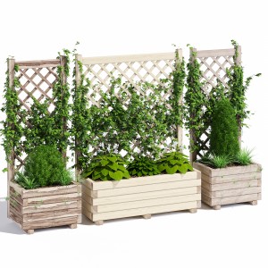 Planter With Lattice