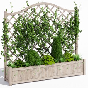 Oxford Wooden Trellis Planter