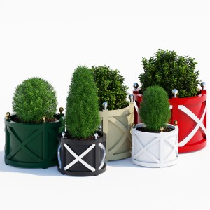 Round cross planters