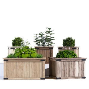 Rustic Barnwood Planter two