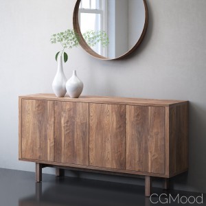 IKEA STOCKHOLM Sideboard and mirror