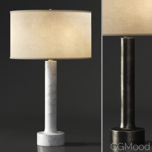 ITALIAN FLARED COLUMN MARBLE TABLE LAMP