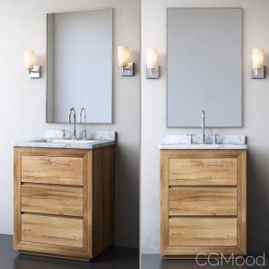 RECLAIMED RUSSIAN OAK POWDER VANITY