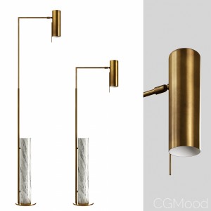 Alma Floor Lamp Brass