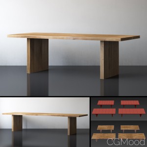 PLANK RECTANGULAR DINING TABLE Large