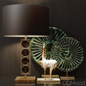 Lamp and Decorative Set