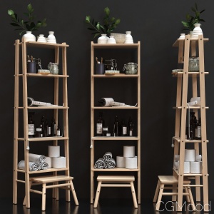 Rack Ikea Vilto And Decorative Set