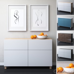 IKEA BESTA Storage combination with doors/drawers