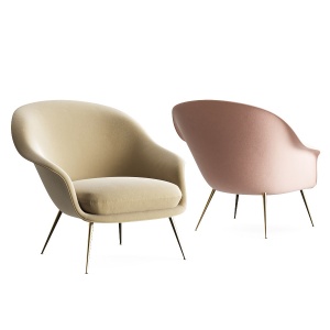 Bat Lounge Chair Low Back By Gubi