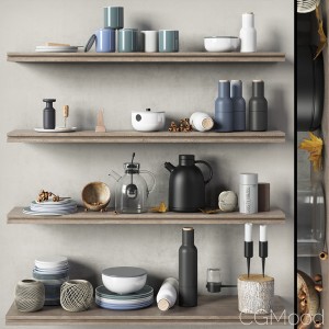 Scandinavian decorative set for the kitchen