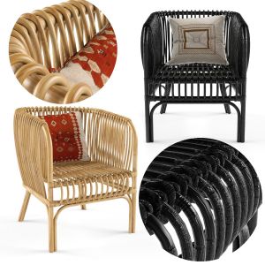 Isabella Rattan Barrel Arm Chair Opalhouse