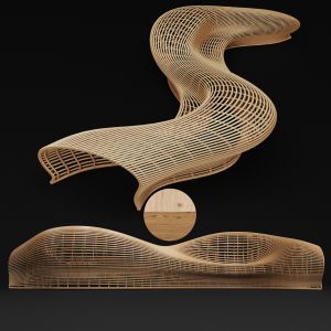 Furniture_outdoor Parametric Bench