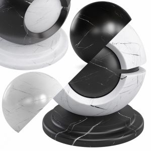 White Black Marble (simple/sss) 4k