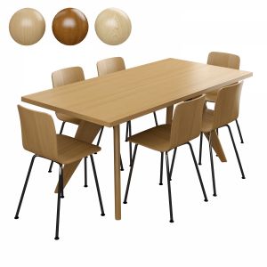 Vitra Table Solvay & Hal Tube Chair