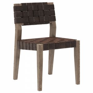 Restoration Hardware Vero Leather Side Chair