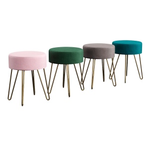 Duhome Modern Velvet Upholstered Ottoman