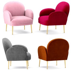 Gwen Mauve Velvet Chair