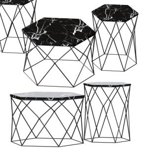 Hexagon Console And Coffee Table