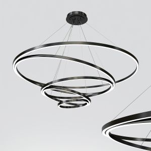 Black Ring Chandelier