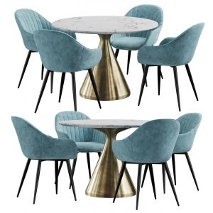 La Forma & West Elm Silhouette Dining Set