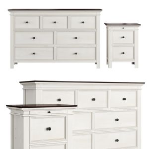 Dresser, Nightstand By Ashley Woodanville