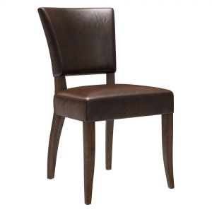 Restoration Hardware Adele Leather Side Chair