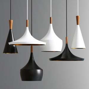 Modern Wood Loft Fixture Industrial Pendant