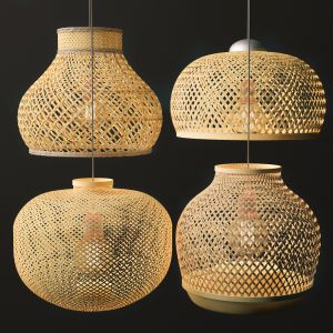 Rattan Lighting Set 3