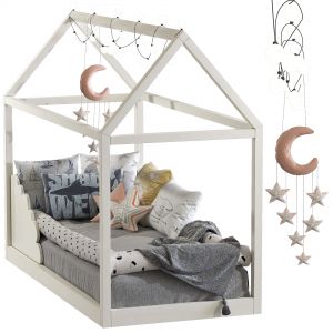 Children's bed with columns 8 Set 102