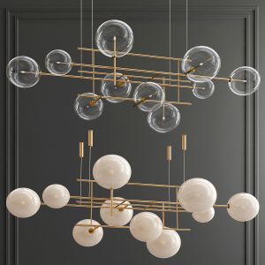 Bolle Galotti Orizzontale Suspension Chandelier