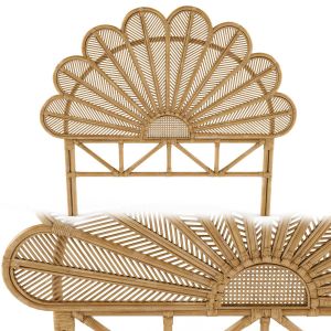 Petal Rattan Bed Head