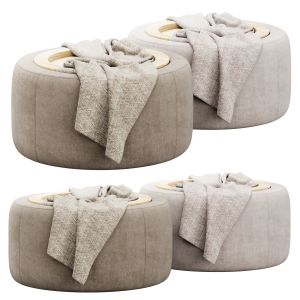 Grover 915mm Fabric Storage Ottoman