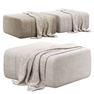 Cooper 915mm Fabric Ottoman By Kardiel