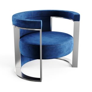 Roger Armchair By Fendi Blue