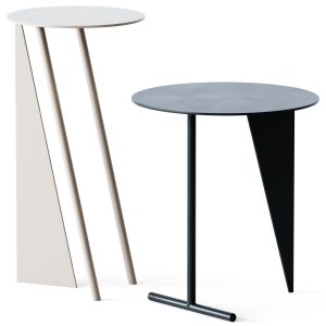 Side Tables Max Enrich Powder Coated Iron And Bras