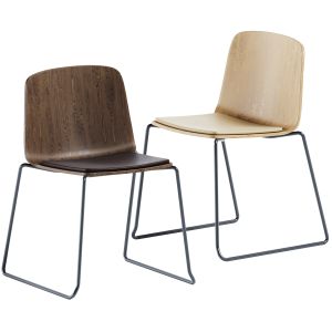 Sled Upholstered Base Chair Rama By Kristalia