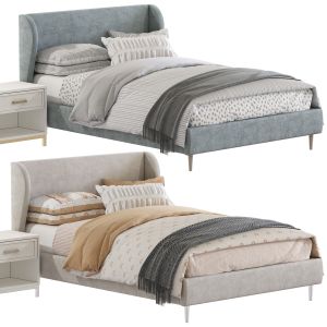 Set 201 Wren Wingback Upholstered Bed