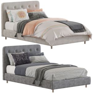 Set 202 Miller Tufted Upholstered Bed