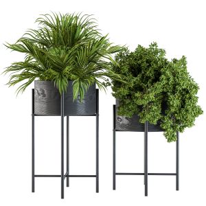 Black Round Plant Box 03