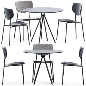 Piper Cafe Table Circle 900d By Designbythem & Cha