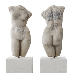 Venus Tattoo Torso Sculpture