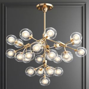 Led Clear Crystal Ball Chandelier